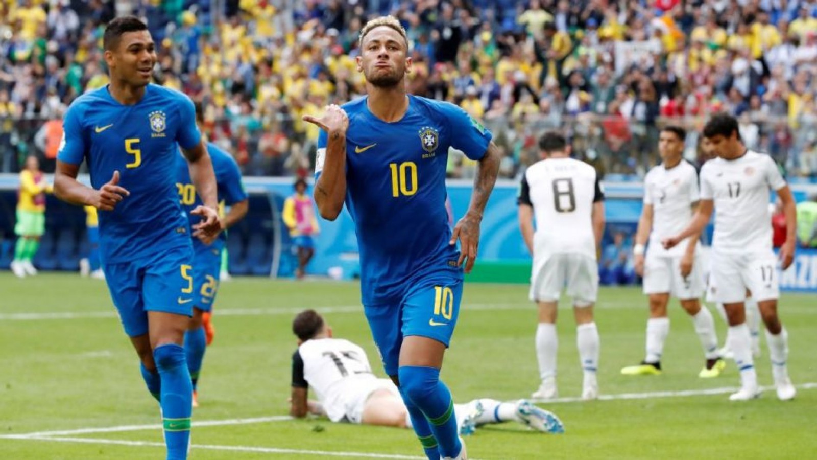 Brasil sufrió más de la cuenta y recién en el descuento pudo vencer a Costa Rica