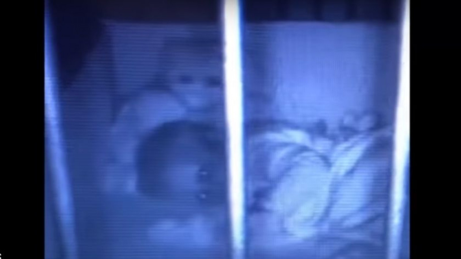 Video: un oso de peluche se mueve y abraza a una bebé mientras duerme