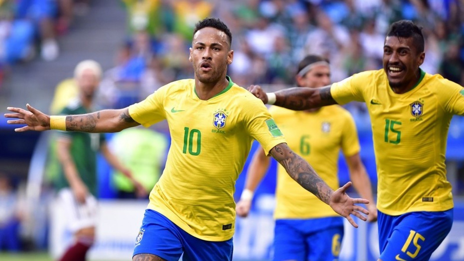 Con goles de Neymar y Firmino, Brasil elimina a México de Rusia 2018