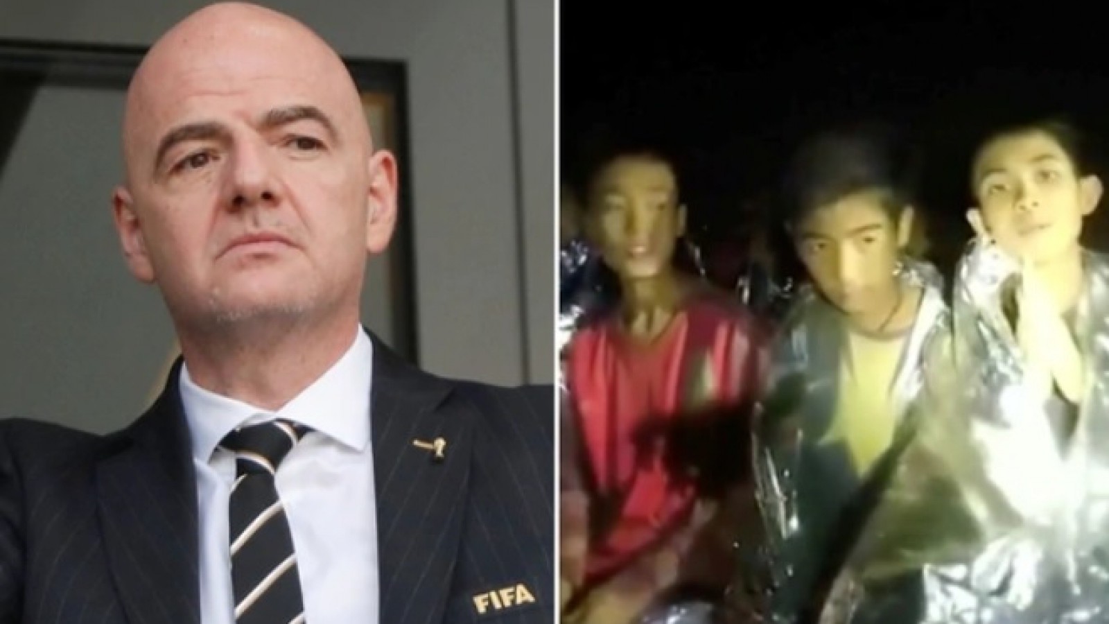 La desafortunada propuesta de Gianni Infantino a los niños atrapados en la cueva de Tailandia