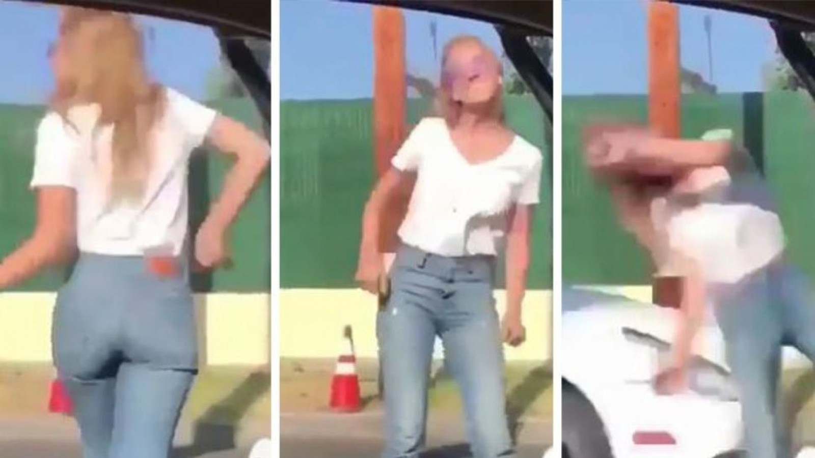 Una joven hizo el reto viral de moda y la atropelló un auto