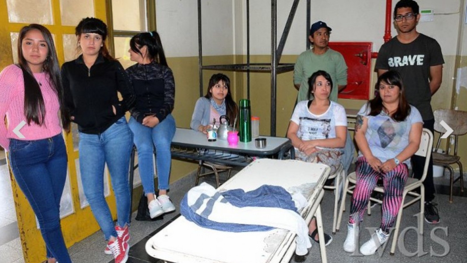 Los cooperativistas protestas por deudas salariales (Foto: La Vanguardia del Sur)