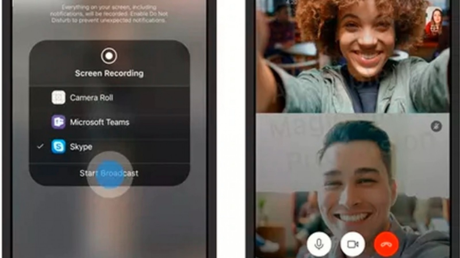 Microsoft busca que Skype pueda dividir la pantalla del móvil al realizar videollamadas