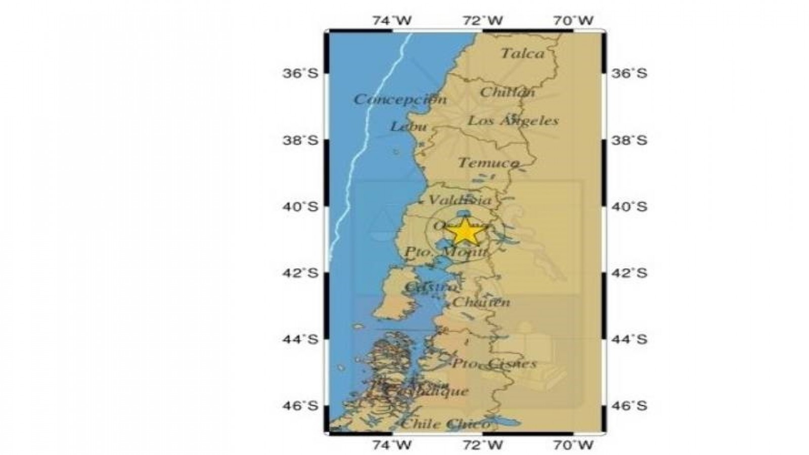 Un sismo de 6.1 grados con epicentro en el sur de Chile se sintió en Esquel