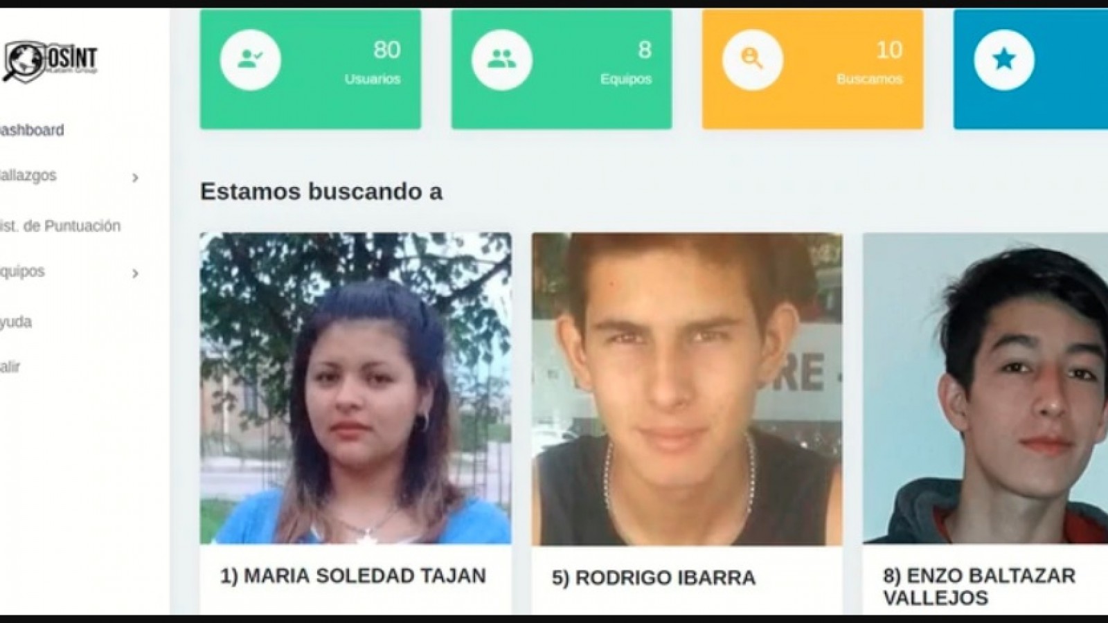 Convocatoria para rastrear la web y ayudar a encontrar 10 niños y jóvenes perdidos en la Argentina