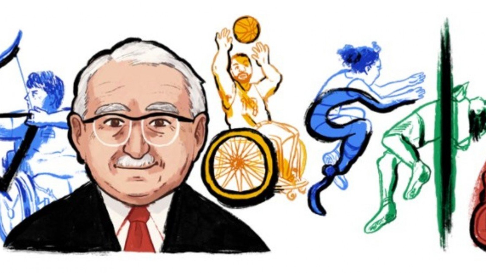 Doodle de Ludwig Guttmann. Fuente: Google.