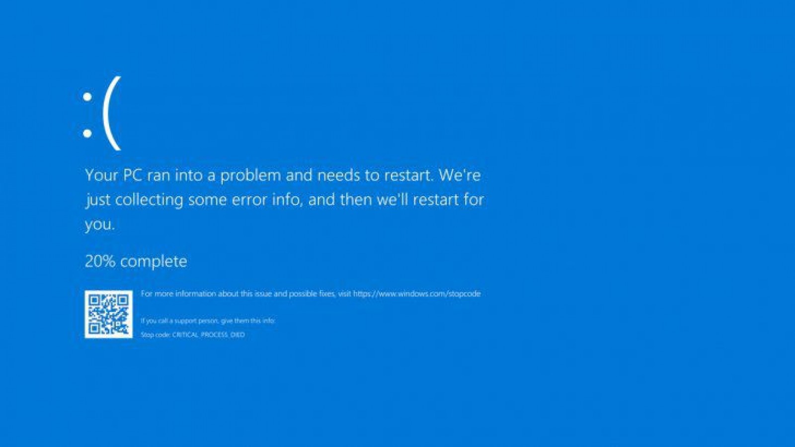 La temida "pantalla azul de la muerte" de Windows cambia de color