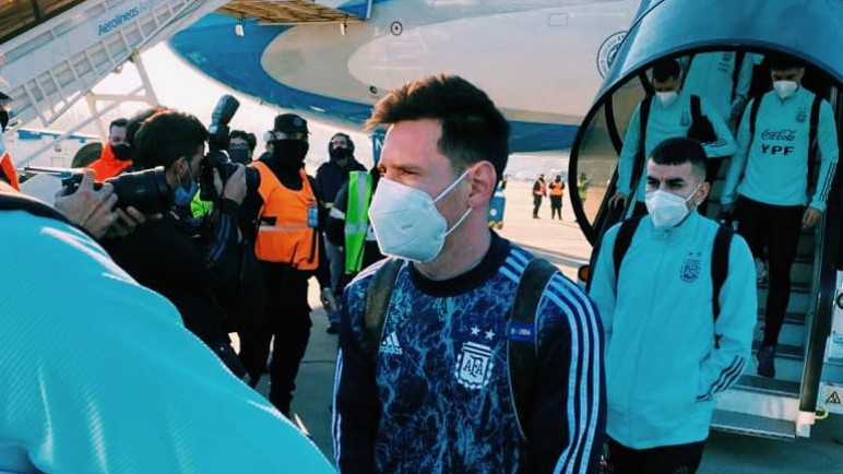 La Selección campeona de América ya está en Argentina