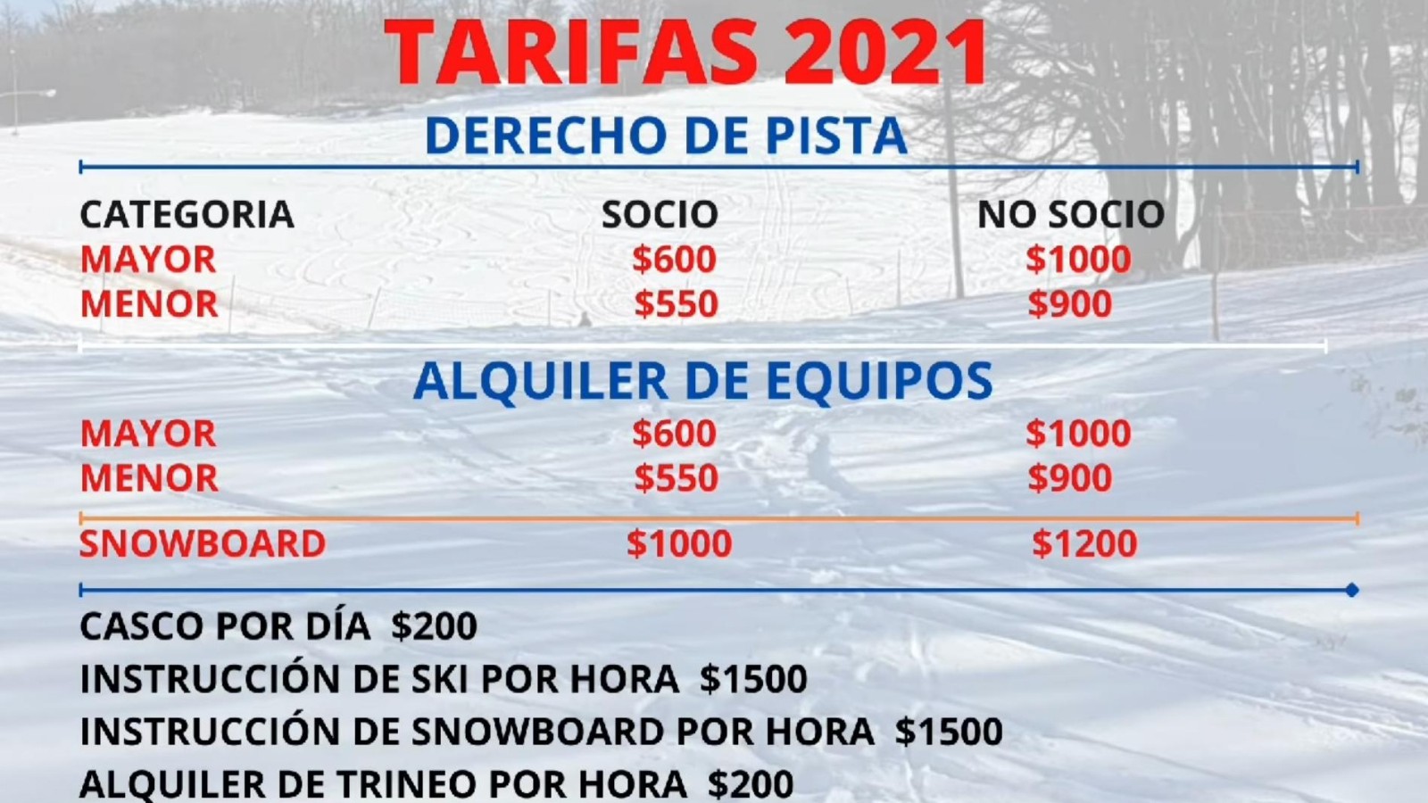 Río Turbio: Arranca la temporada invernal en Valdelén