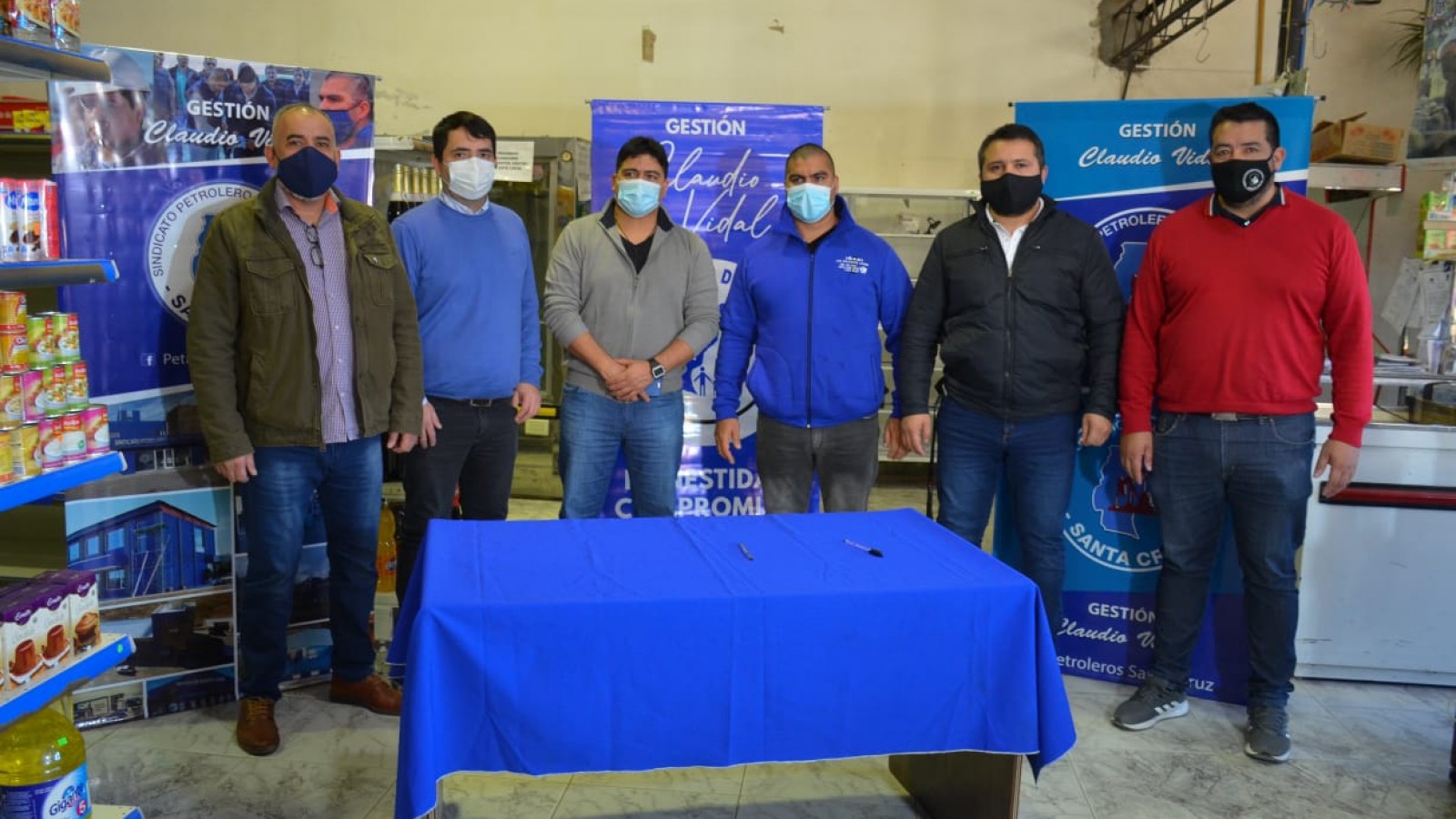 Claudio Vidal anunció la adquisición del local para una nueva "Proveeduría de los Trabajadores" en Las Heras