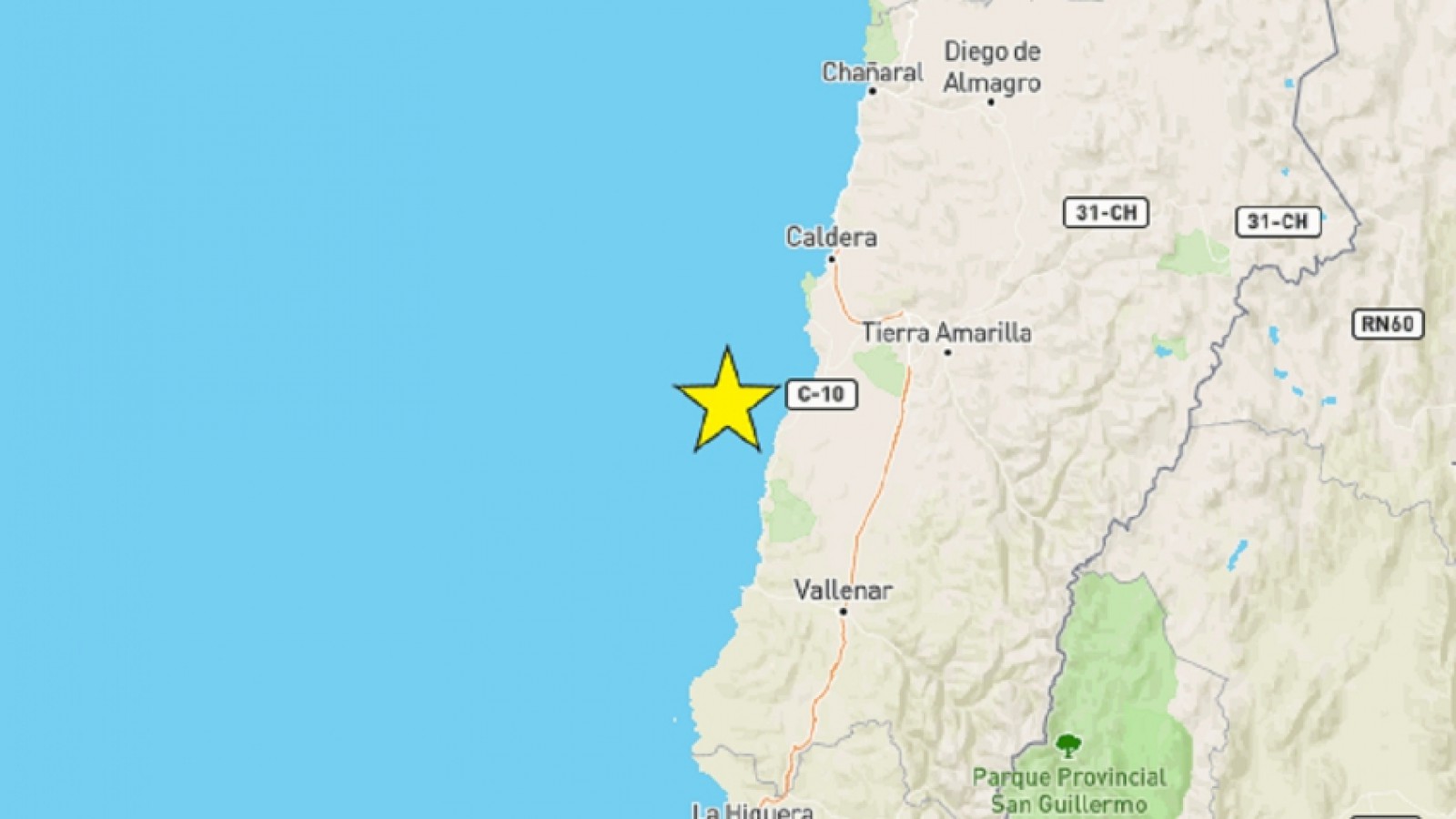 Fuerte sismo en el norte de Chile sacudió la tarde de este miércoles