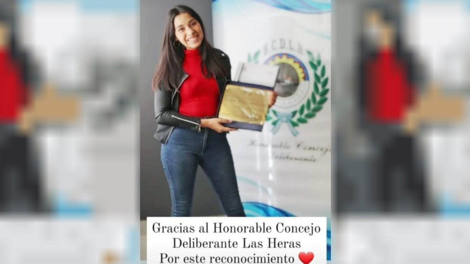 La joven Camila Garay recibió el reconocimiento en Las Heras