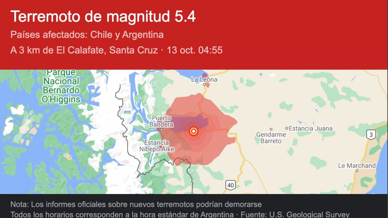 Encuentro Ciudadano recordó que en 2020 presentó un proyecto para crear un Centro de Operaciones para emergencias naturales en El Calafate pero fue rechazado por el oficialismo
