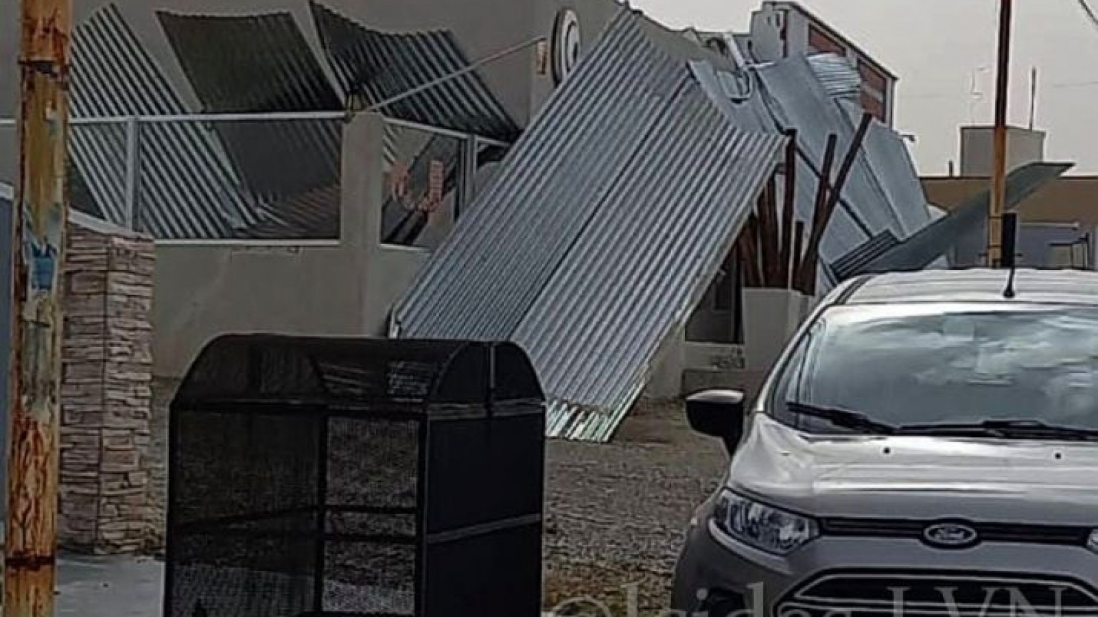 Caleta Olivia sufrió ráfagas de viento de más de a 130 km/h