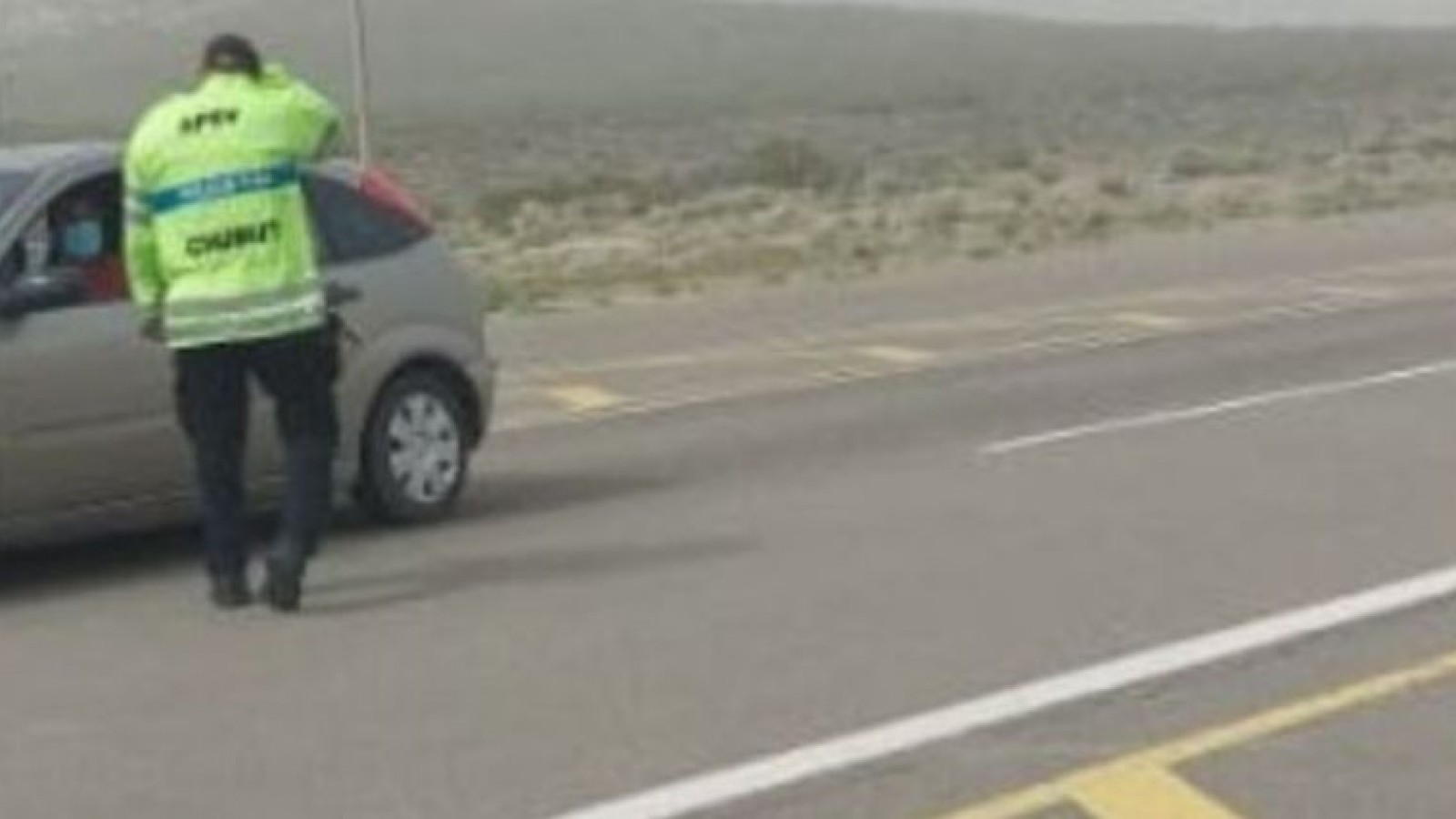 Tormenta de viento: cortaron el tránsito en Ruta N° 3 en el tramo Trelew - Comodoro Rivadavia