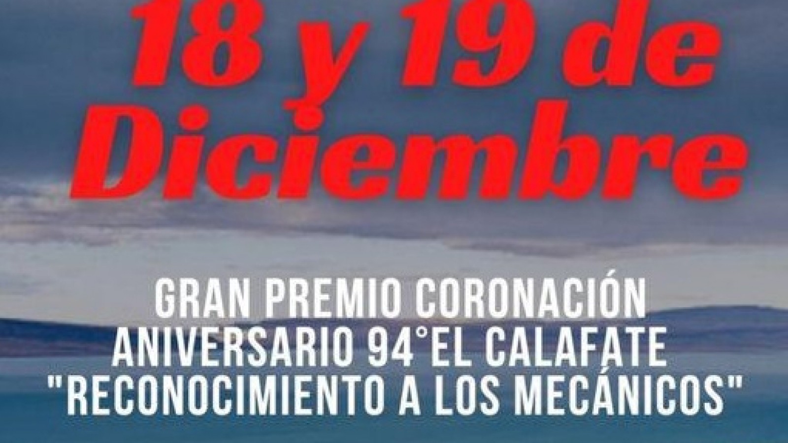 En El Calafate se corre el Gran premio "Reconocimiento a los Mecánicos”