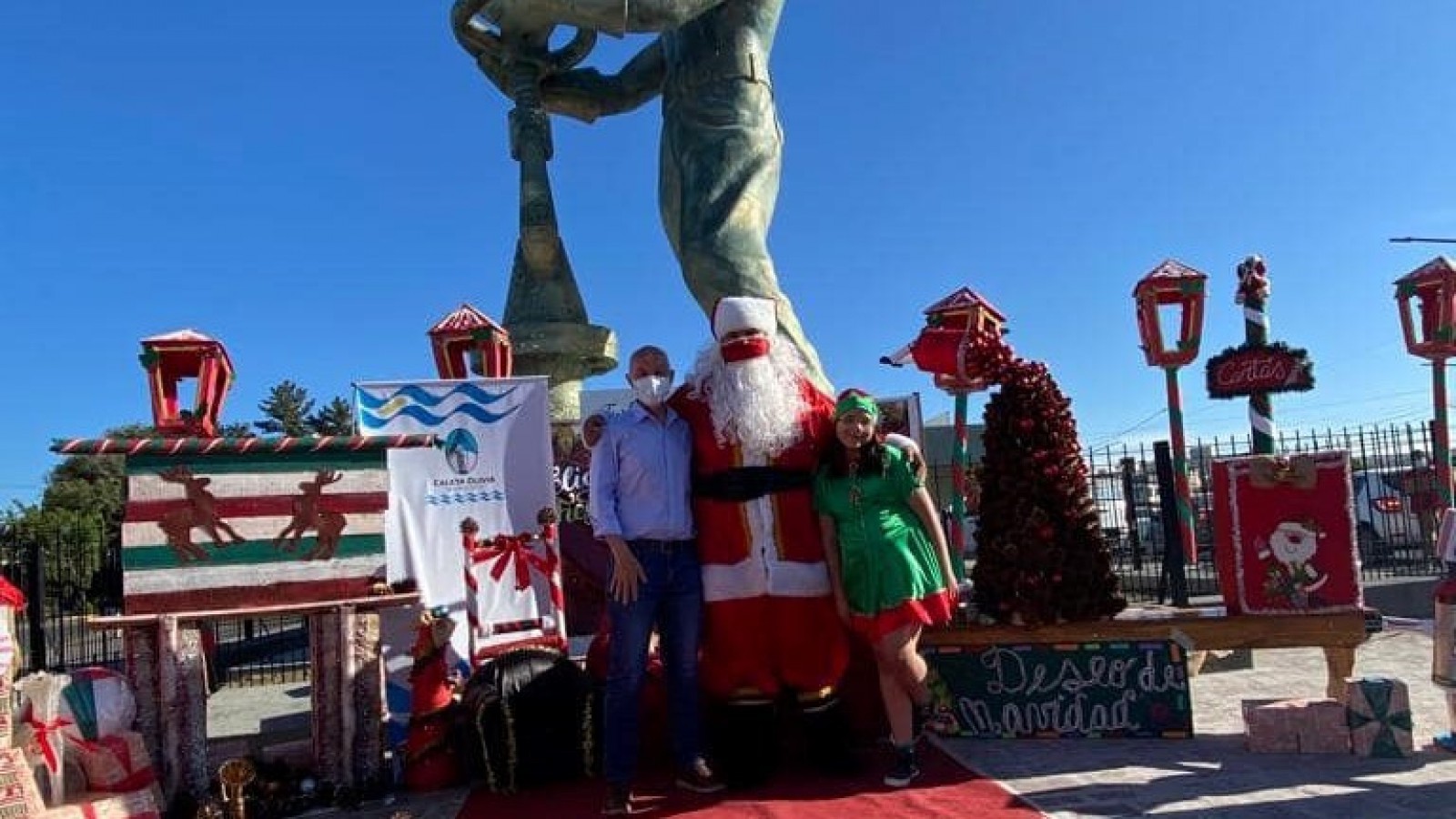Papá Noel llegó a Caleta Olivia