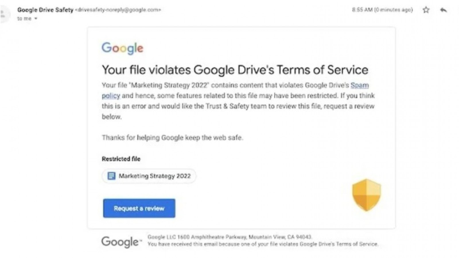 Señalaron que Google Drive eliminará sus archivos si detecta un contenido inapropiado