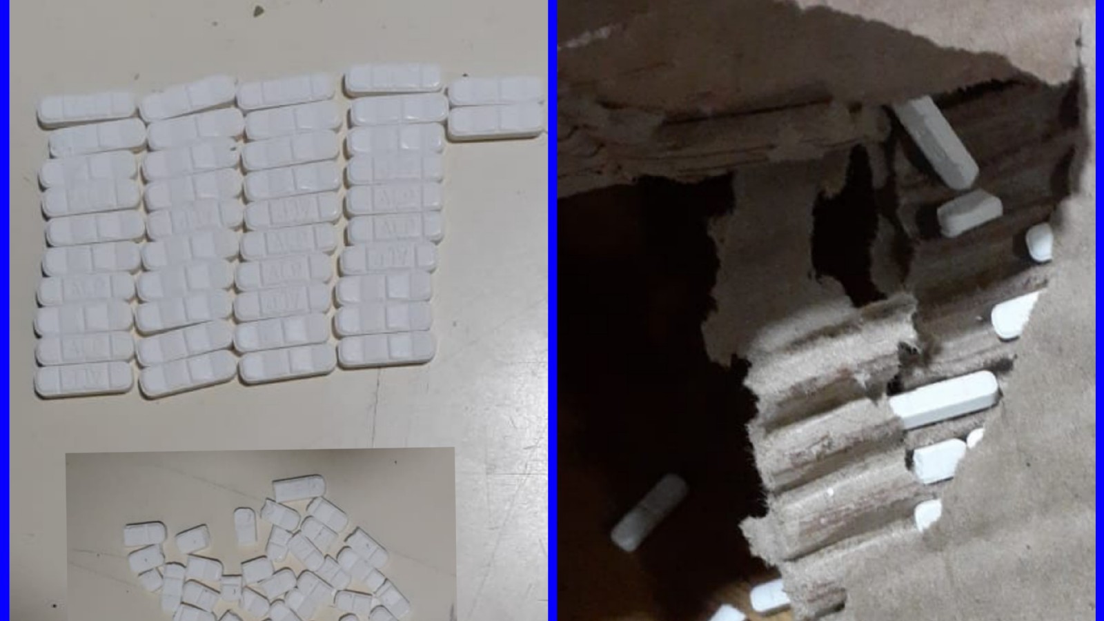 Joven intentó pasar pastillas en una caja de galletas para los presos de una comisaría