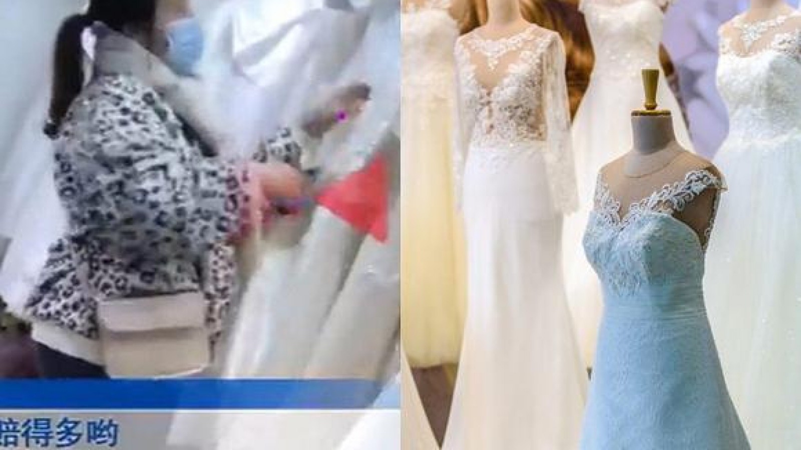 Viral: se negaron a devolverle su depósito y cortó 32 vestidos de novia