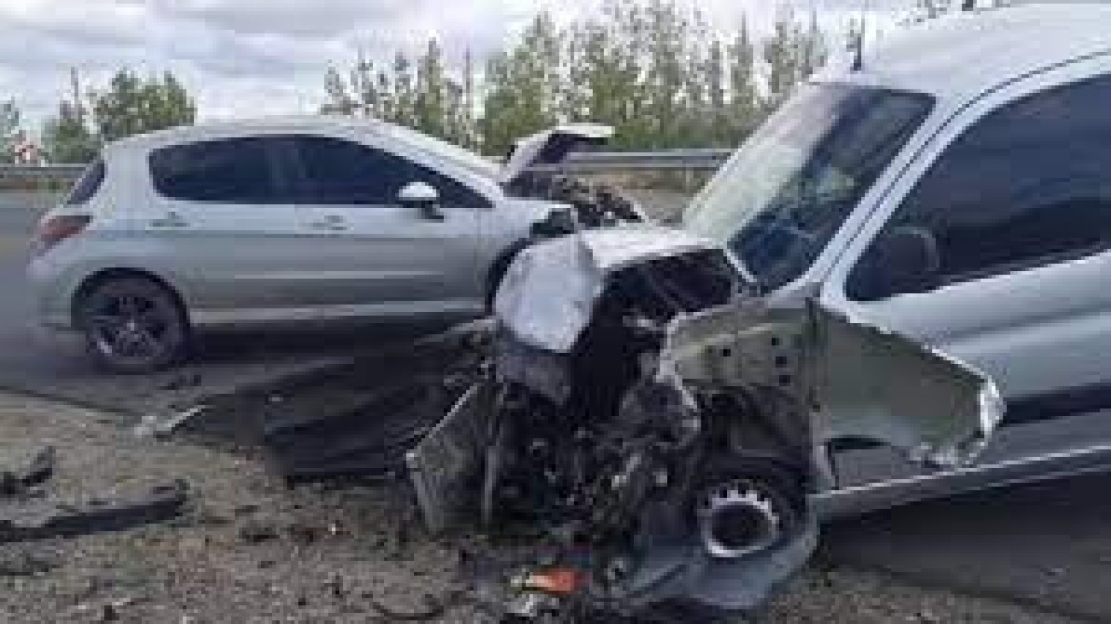Triple choque en cadena en la intersección de las Ruta Nacional 3 y la provincial 7