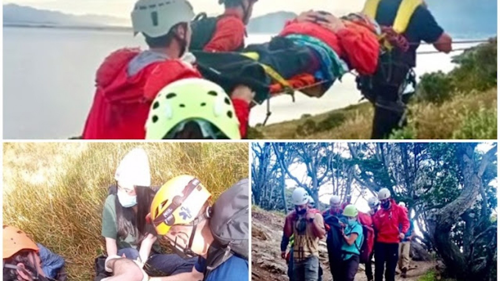 Rescate de turistas en Estancia Túnel y laguna Turquesa