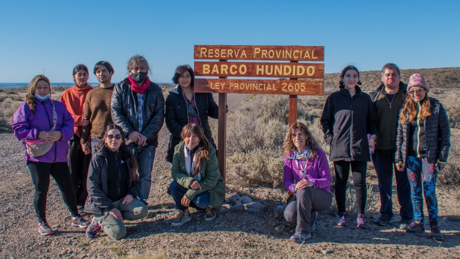 El Municipio de Caleta Olivia organizó visita a la Reserva Provincial "Barco Hundido" para vecinos de la ciudad