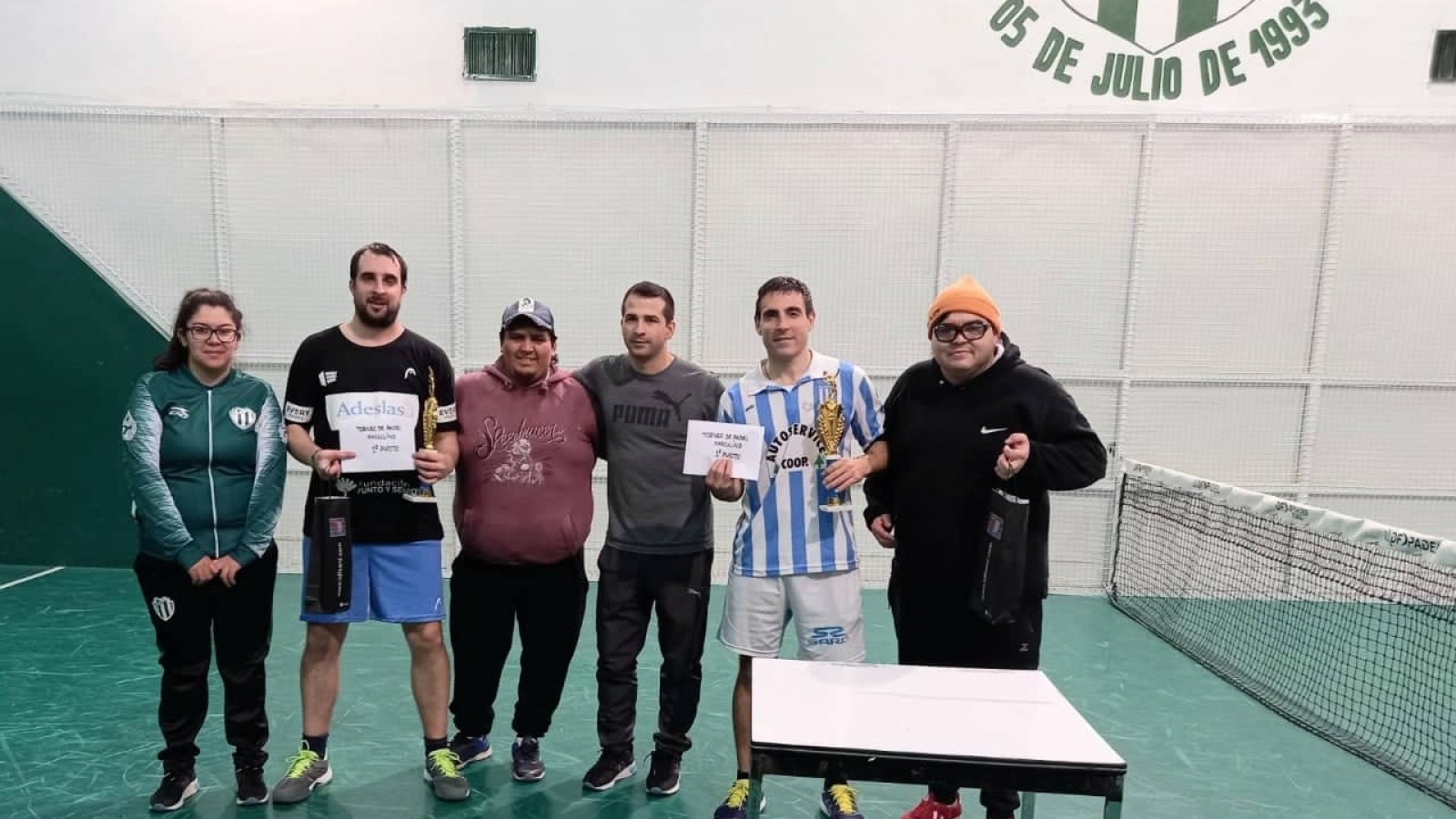 Los campeones del torneo.