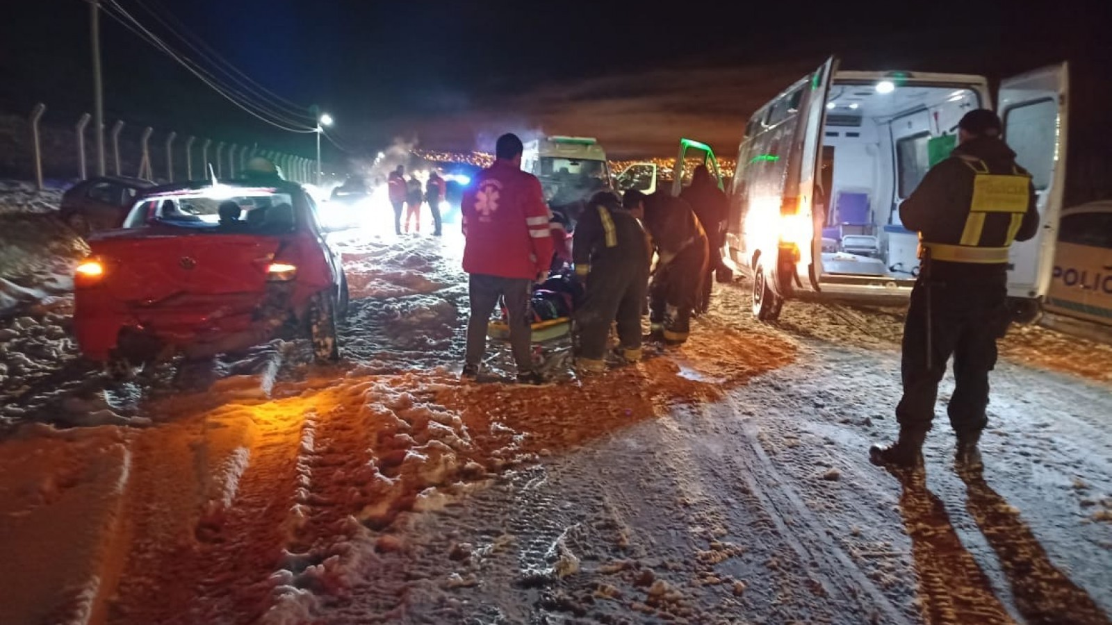 Hubo lesionados en el choque.