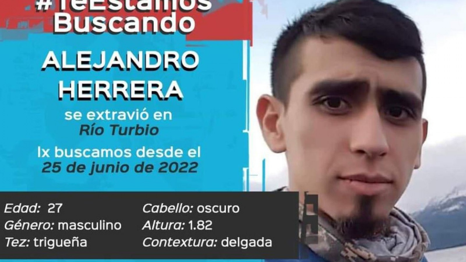 No se sabe absolutamente nada del joven