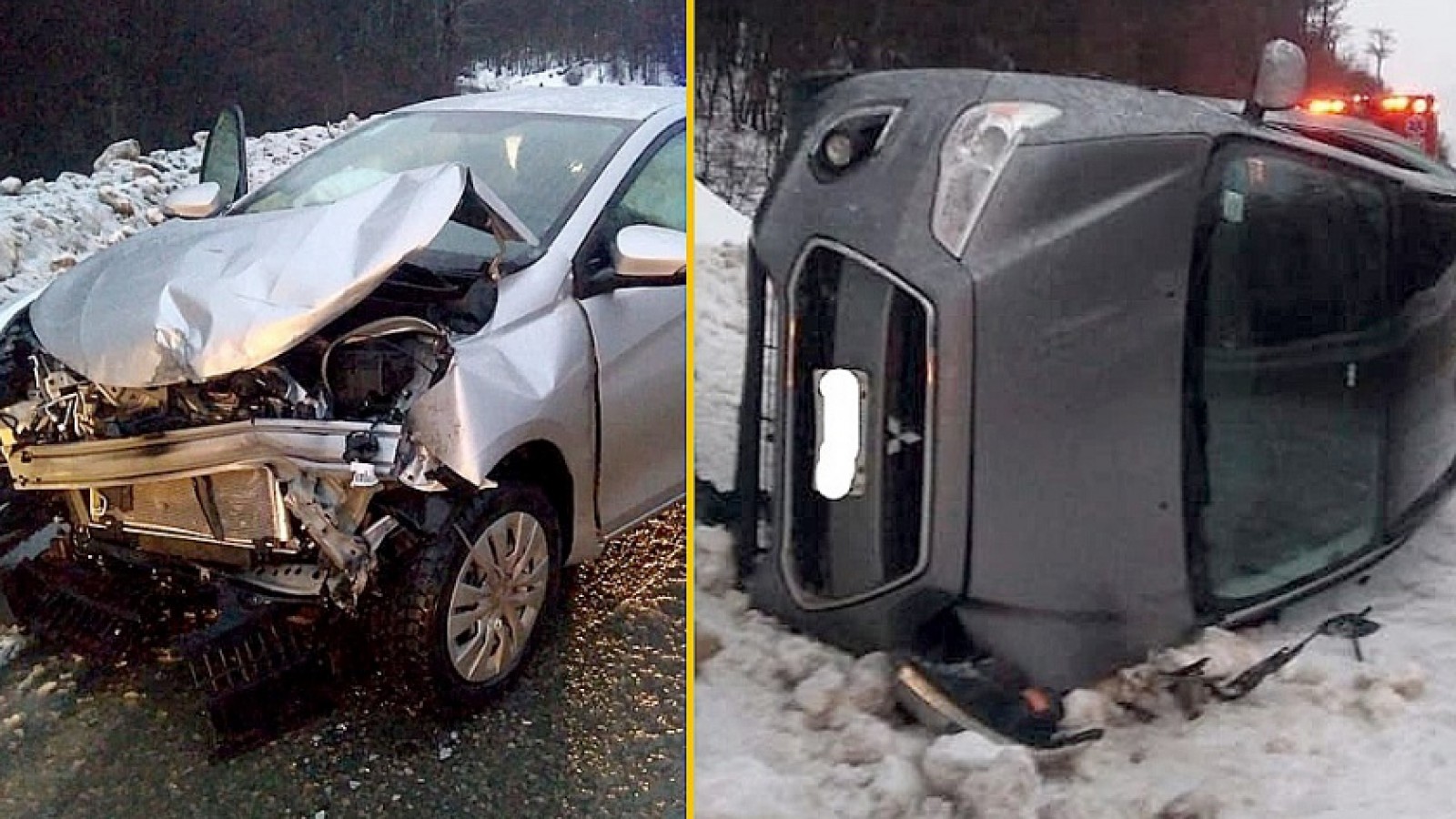 Dos vehículos estuvieron involucrados en el accidente