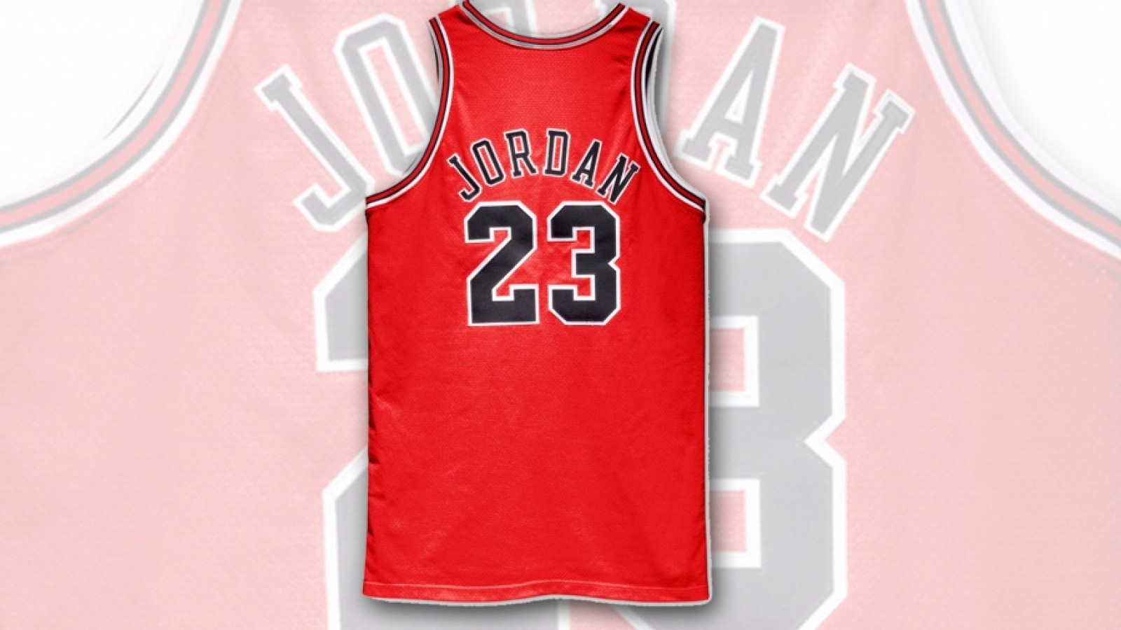 La camiseta que usó JOrdan en una mítica final de NBA.