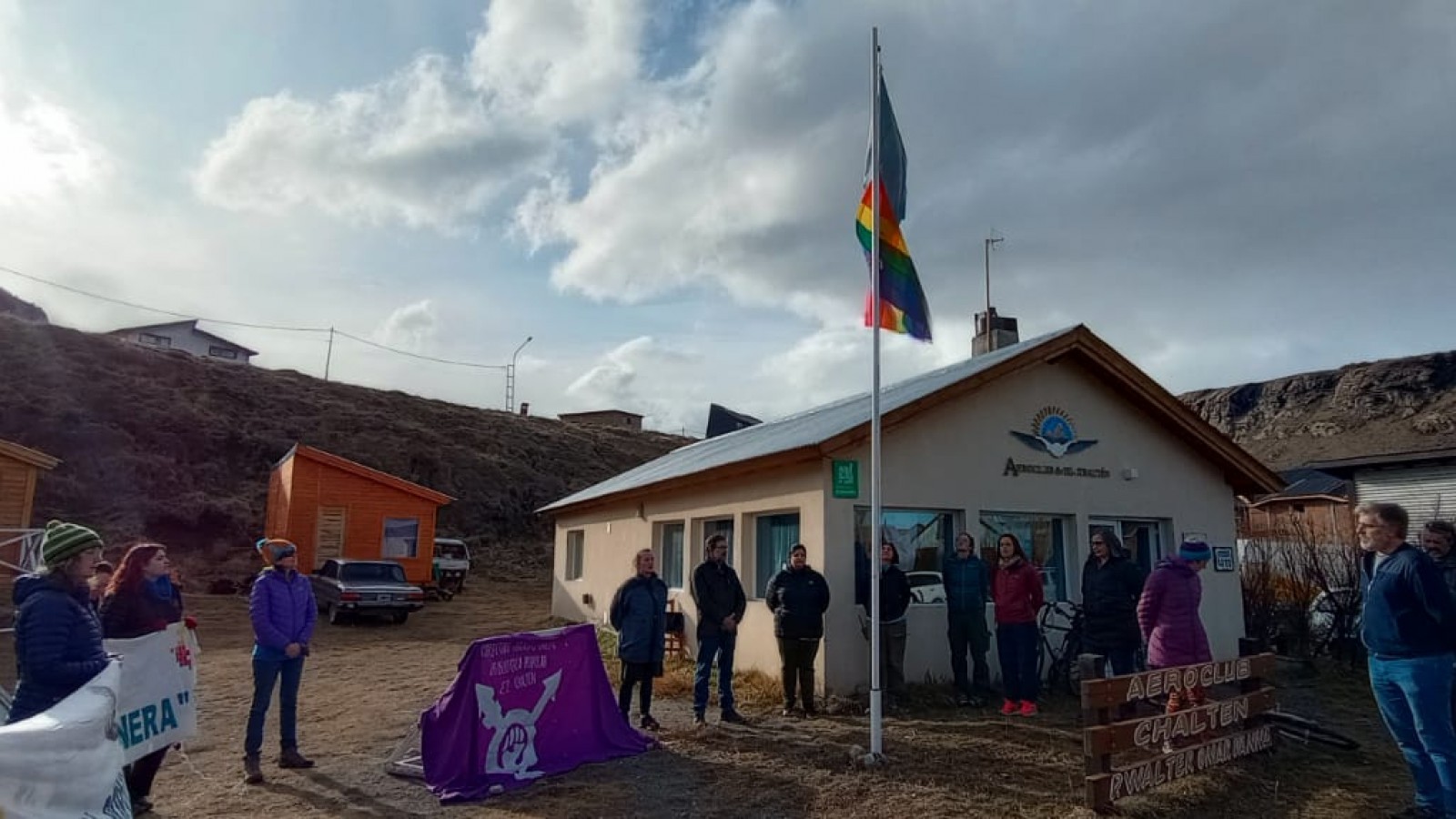 El acto se realizó en El Chaltén.