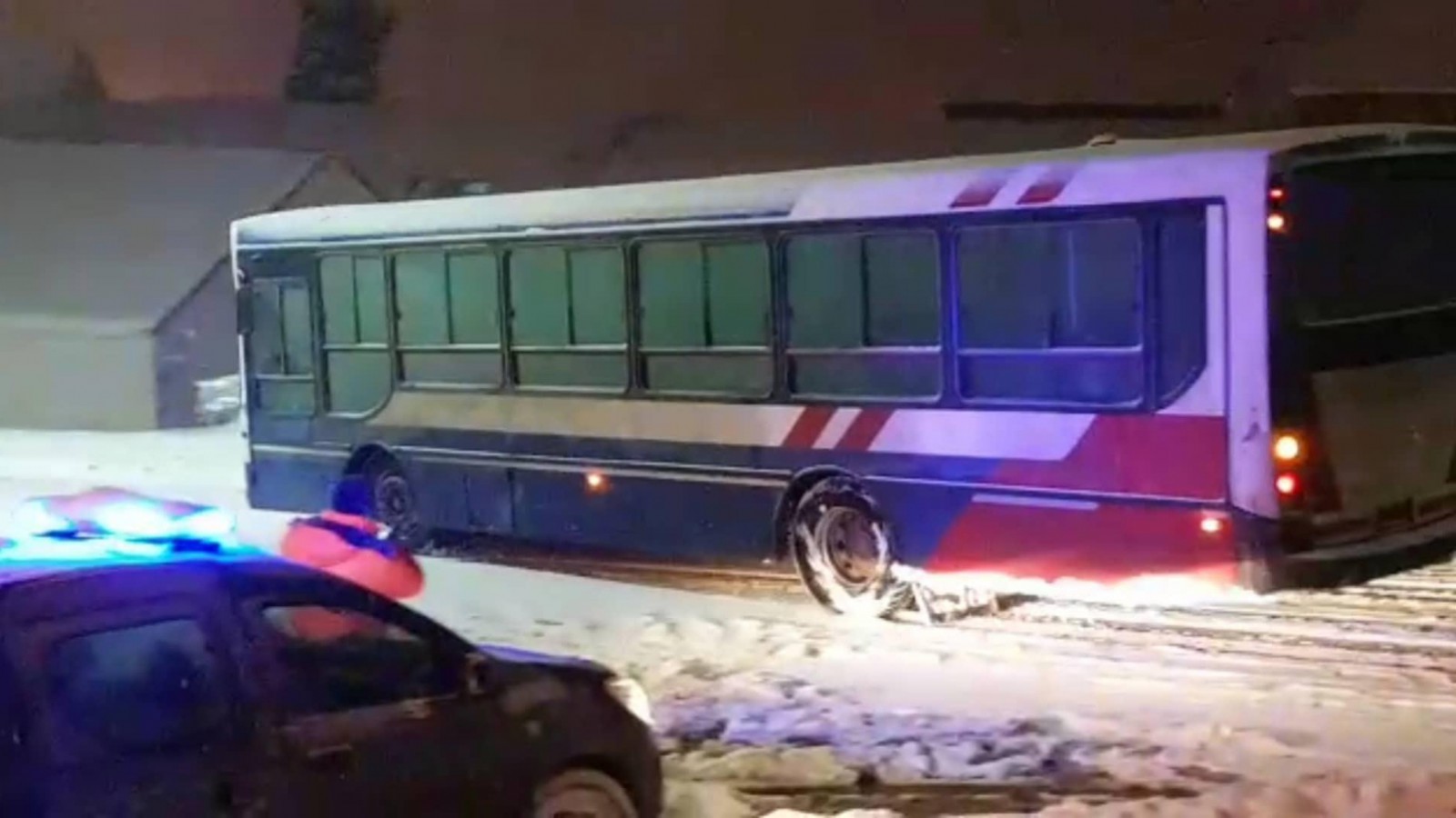 El colectivo se salió de control