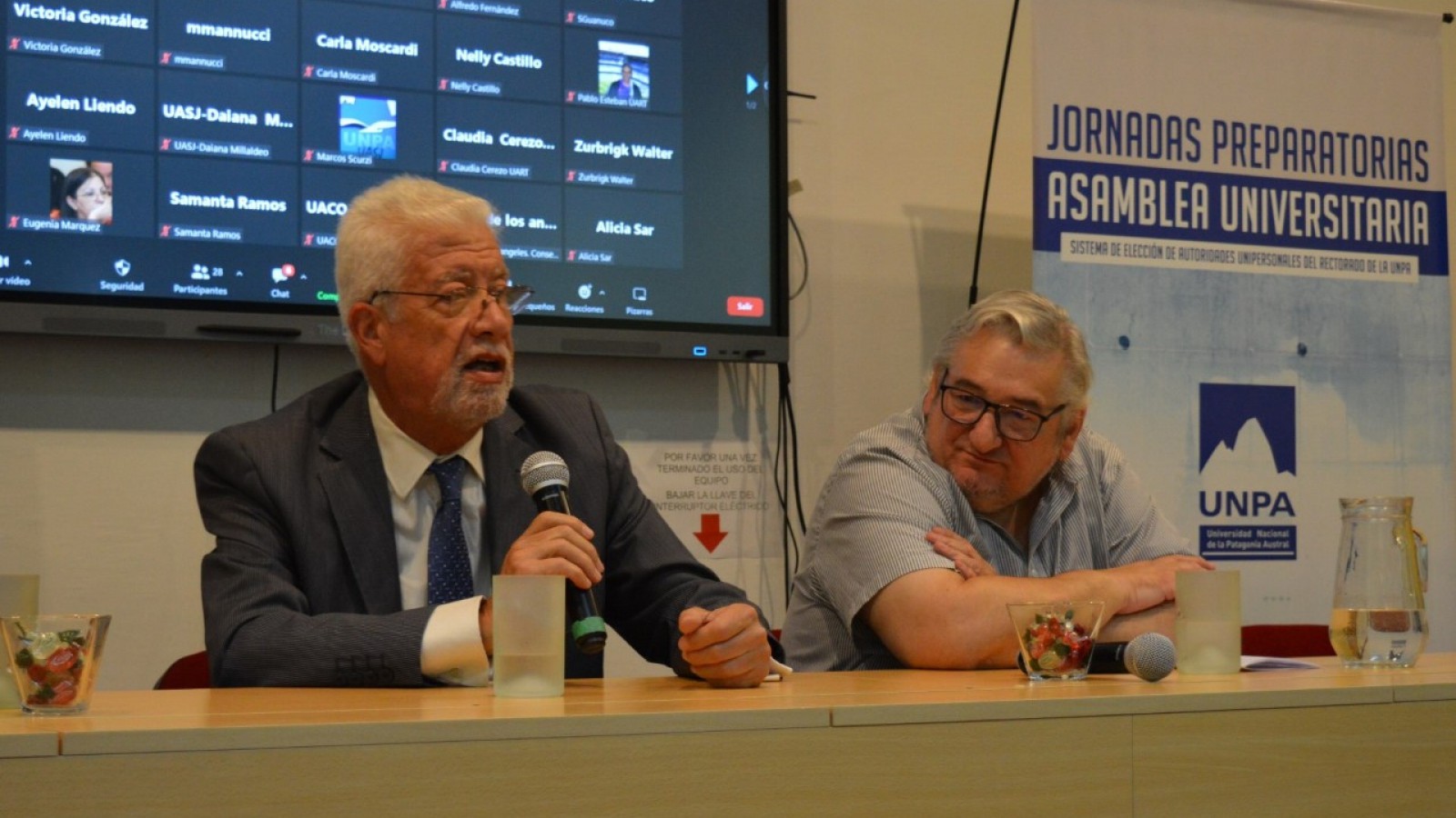 El Rector de la Universidad de Cuyo disertó en el cierre de jornadas pre asamblea de la UNPA-UASJ