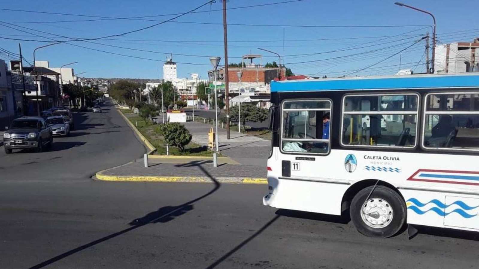 Todo sucedió en la parada de colectivos