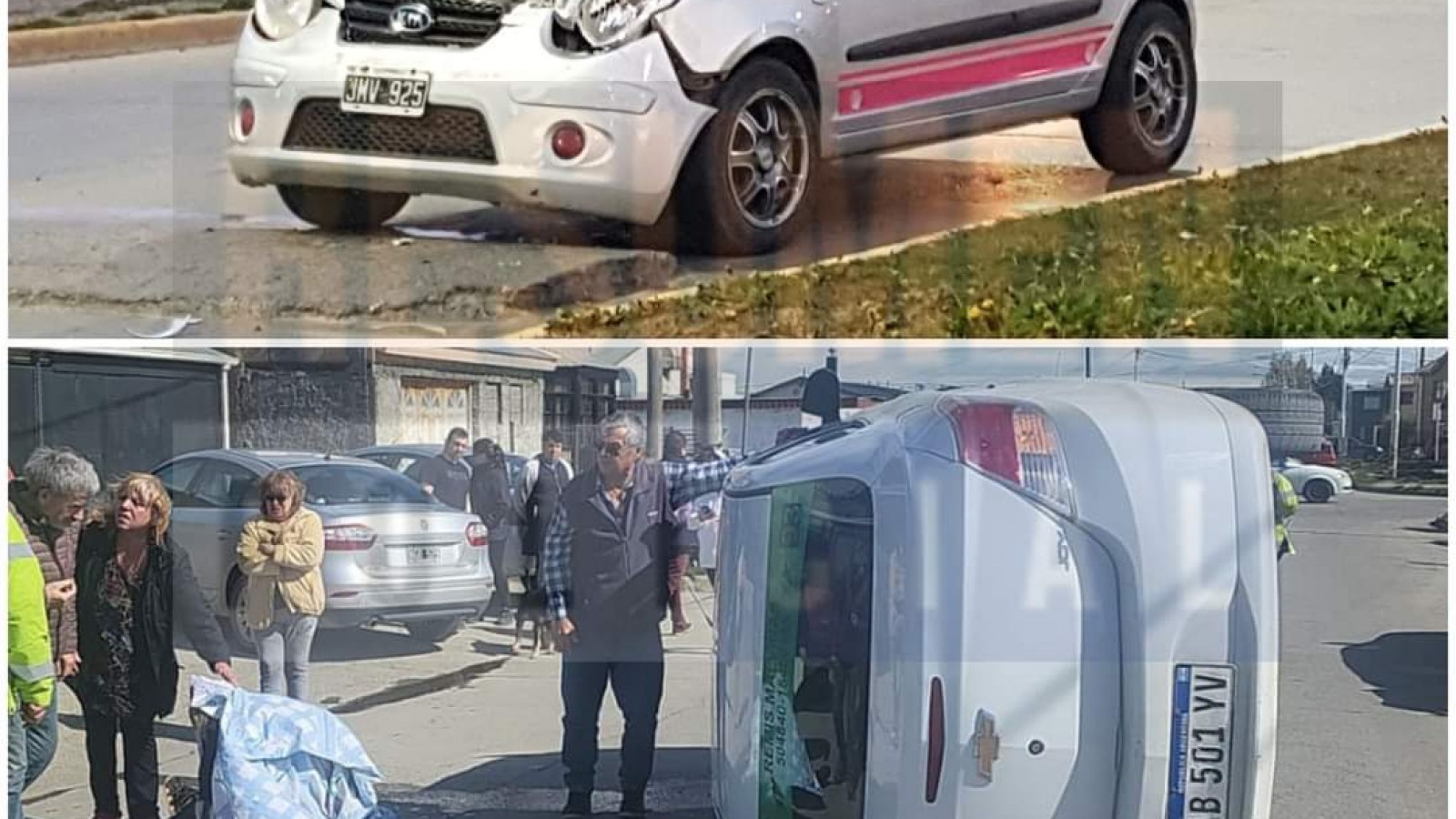 Una conductora protagonizó dos accidentes en menos de 24 horas