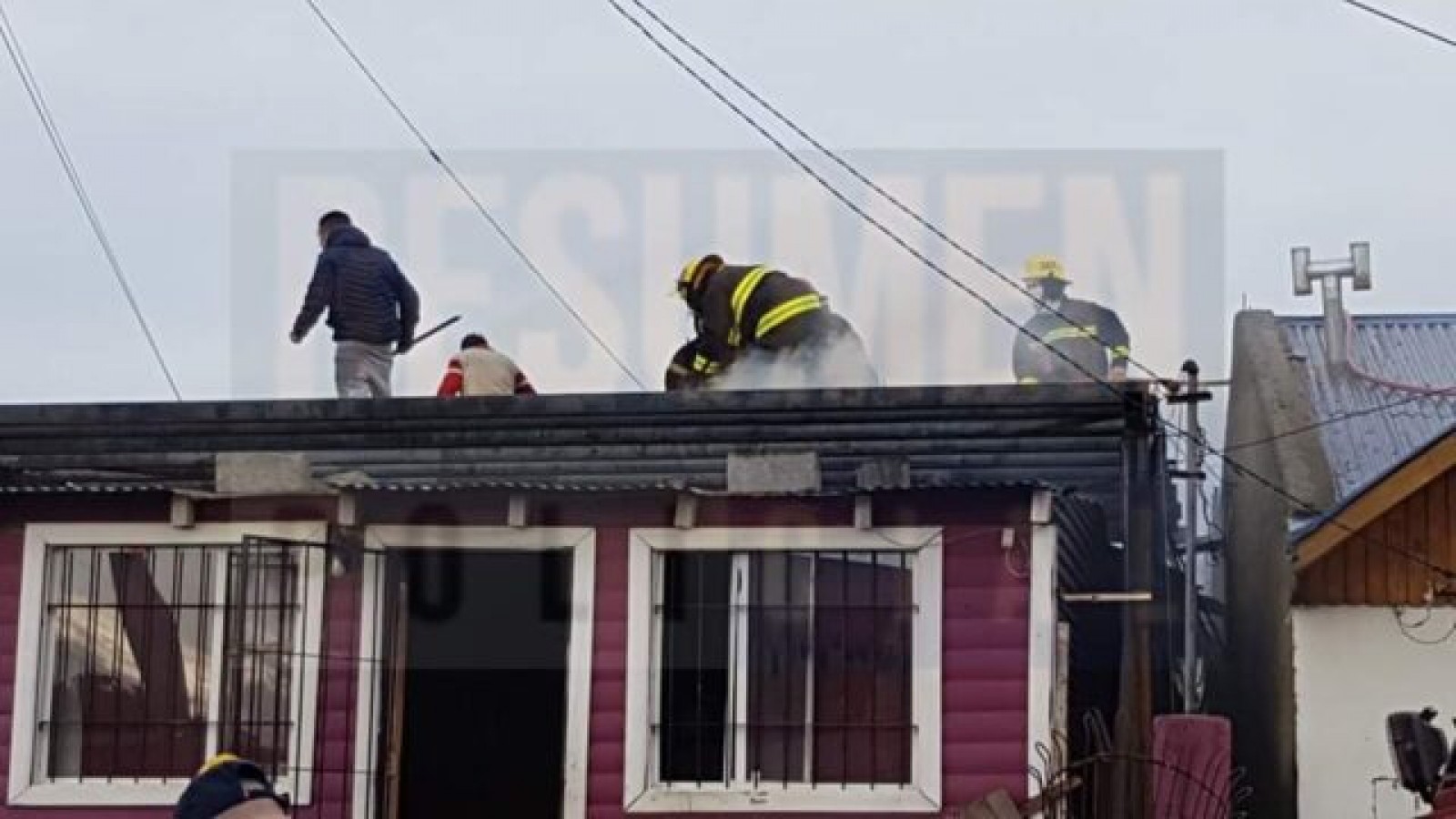 Incendio en una vivienda que terminó con un extraño intento de agresión
