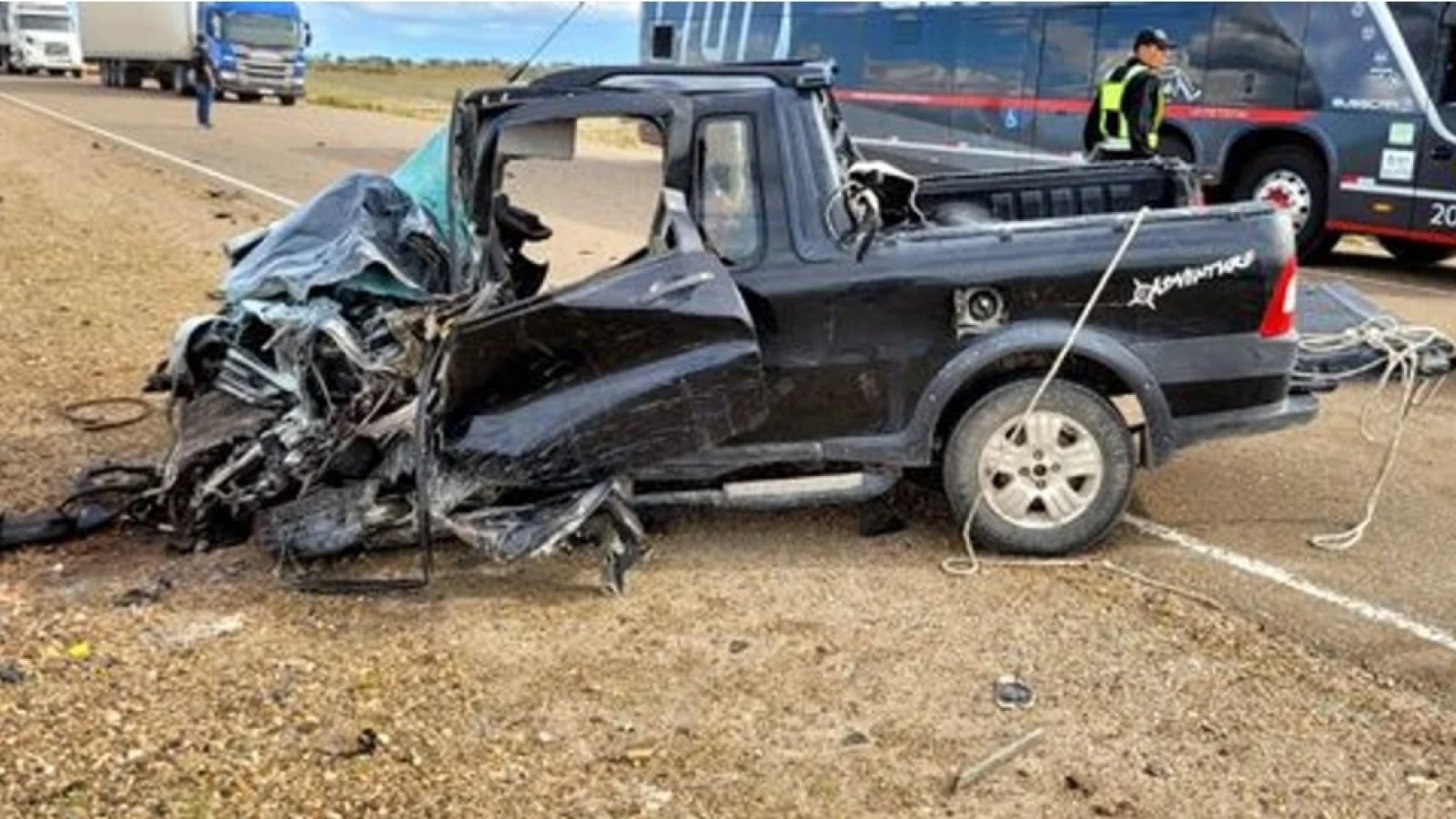 Así terminó el vehículo