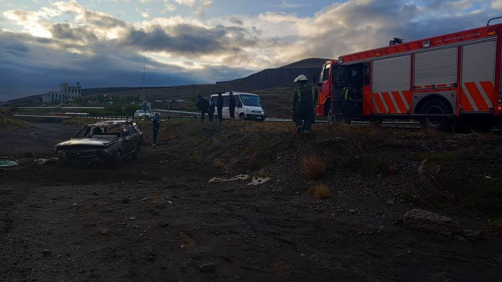 Río Turbio: susto y vuelco en la Complementaria 20