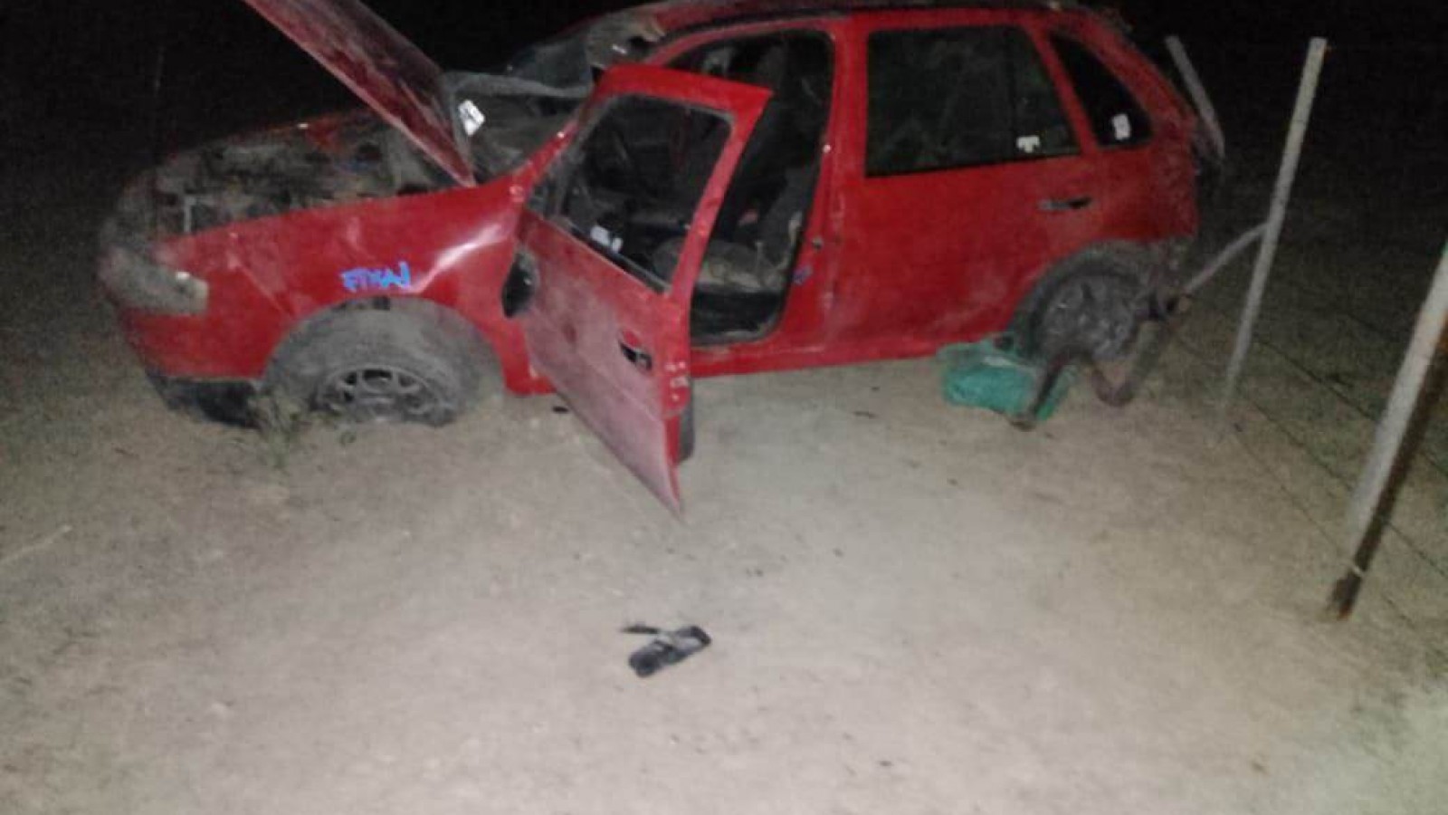 Así terminó el vehículo