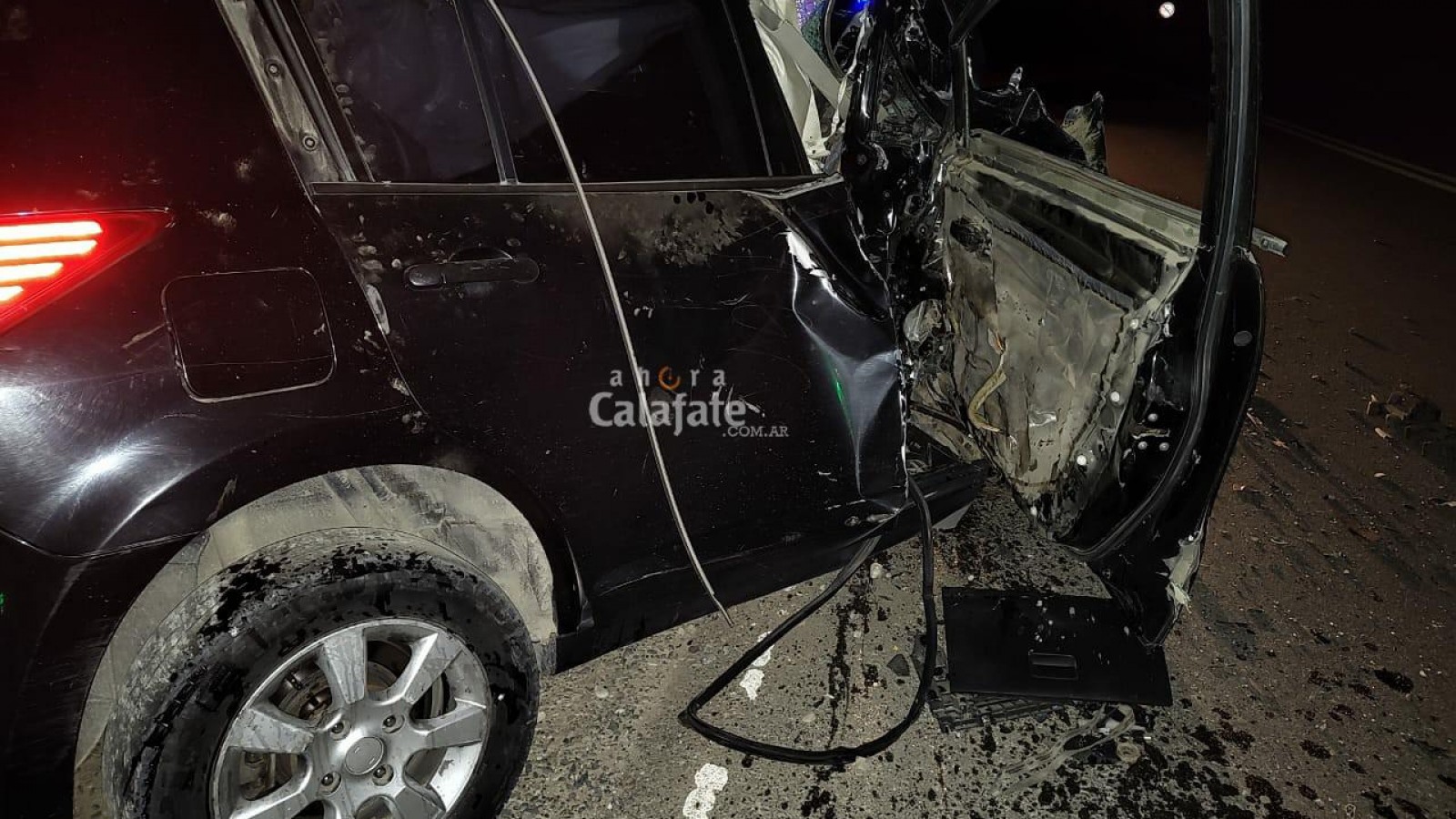 Accidente Fatal: conductor falleció al chocar el cartel de bienvenida a Tres Lagos