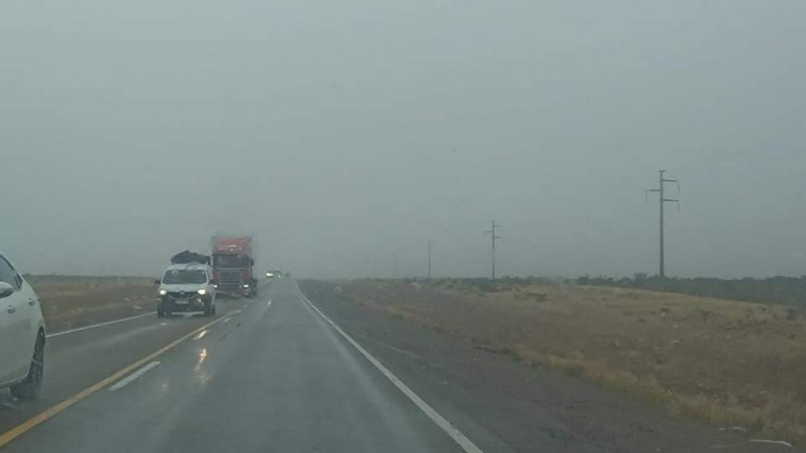 Atención viajeros: Advierten sobre visibilidad reducida en la Ruta N°3