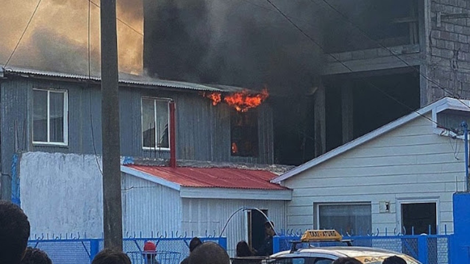 Incendio, con un bomberos trasladado al Hospital
