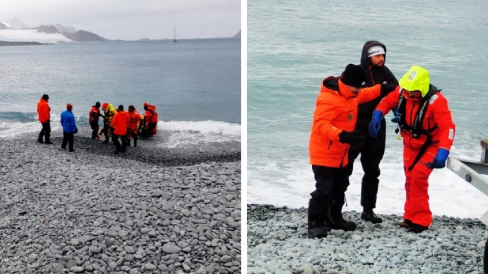 Ushuaia: rescatan a tripulantes de pequeña embarcación, uno tenía congelado los pies