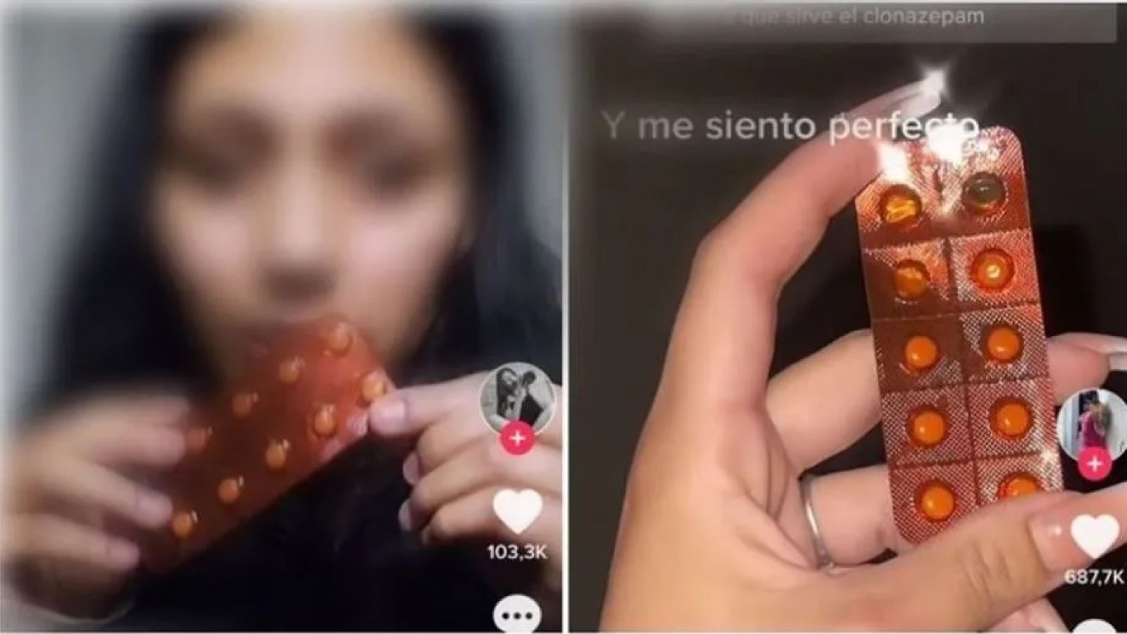 Ocho menores resultaron intoxicados por hacer el "reto clonazepam" de TikTok