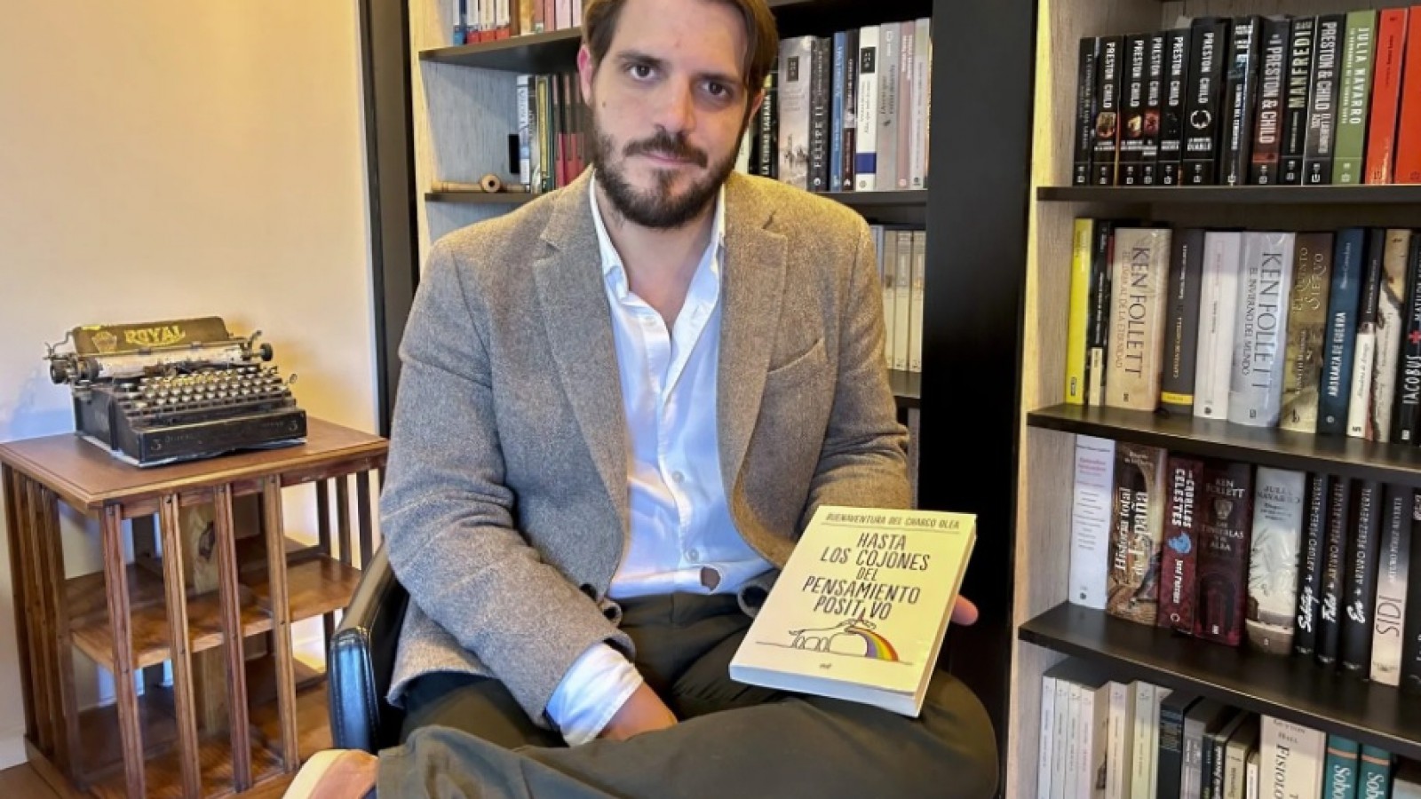 El psicólogo Buenaventura del Charco, autor del libro "Hasta los cojones del pensamiento positivo"