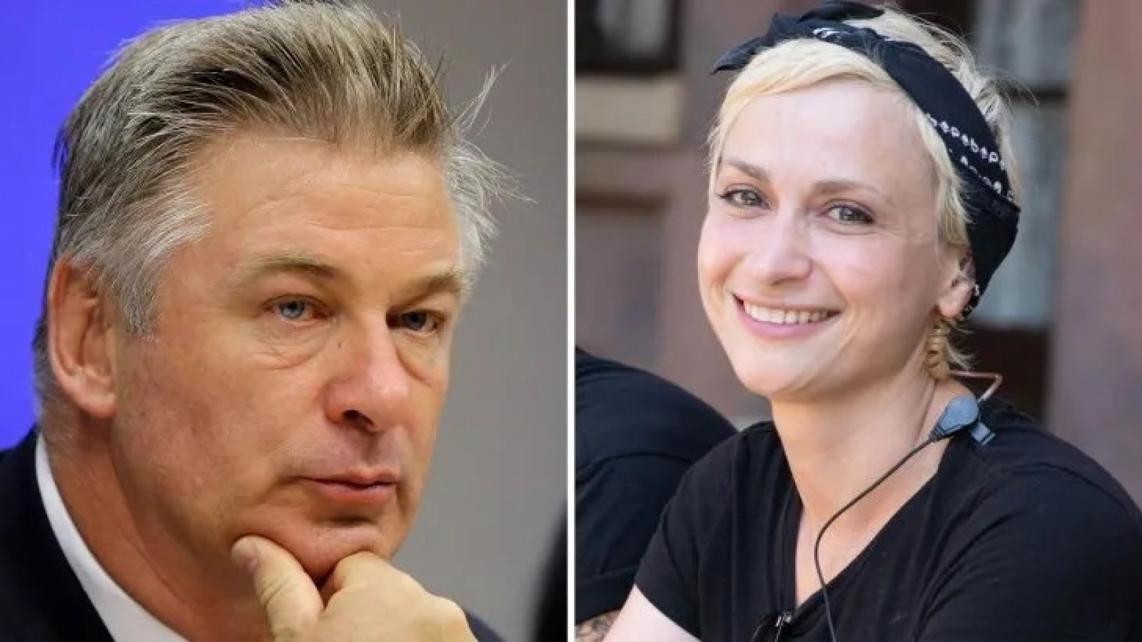 Alec Baldwin y Halyna Hutchins