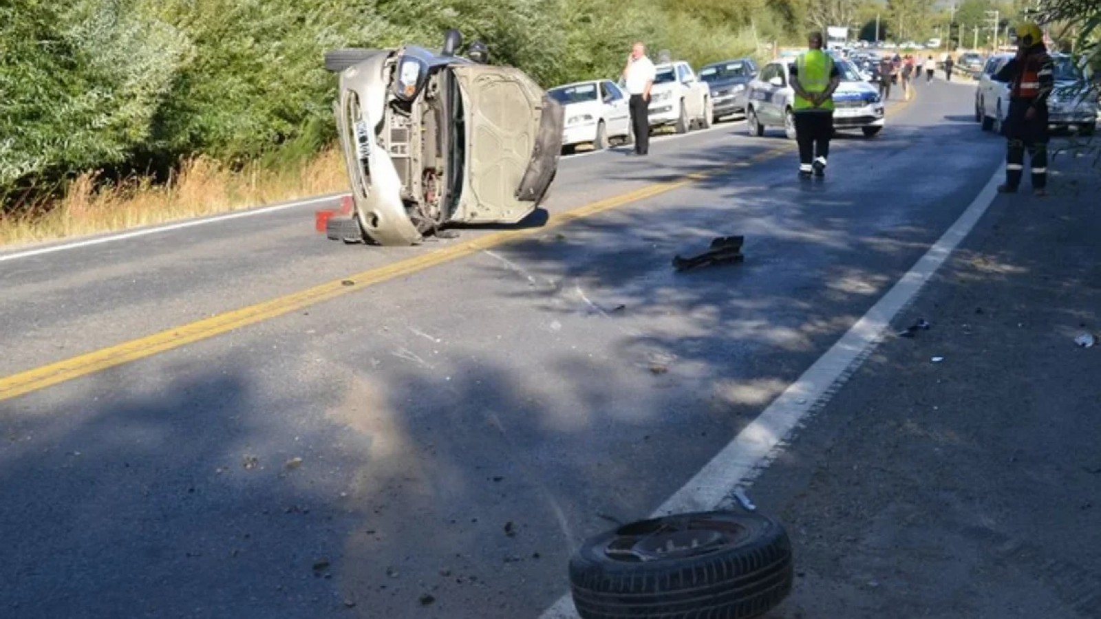 Una pareja resultó herida en un choque sobre la Ruta 40