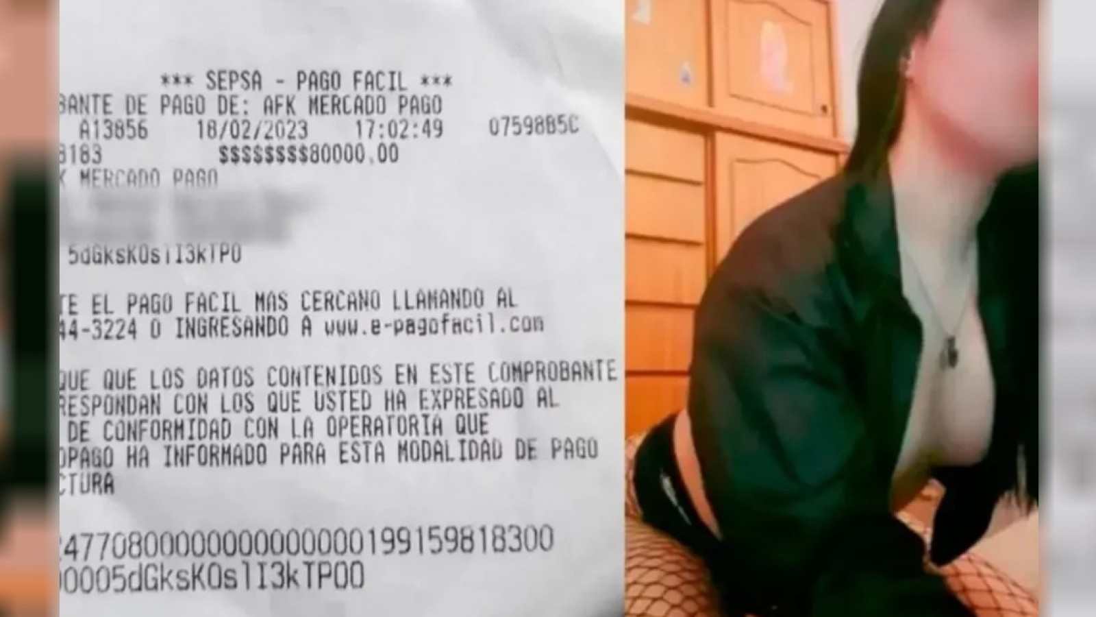 El comprobante del pago